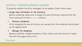 How to Validate Error Messages Before Update in Ruby on Rails