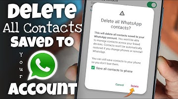 How to Delete All Contacts Saved to Your WhatsApp Account