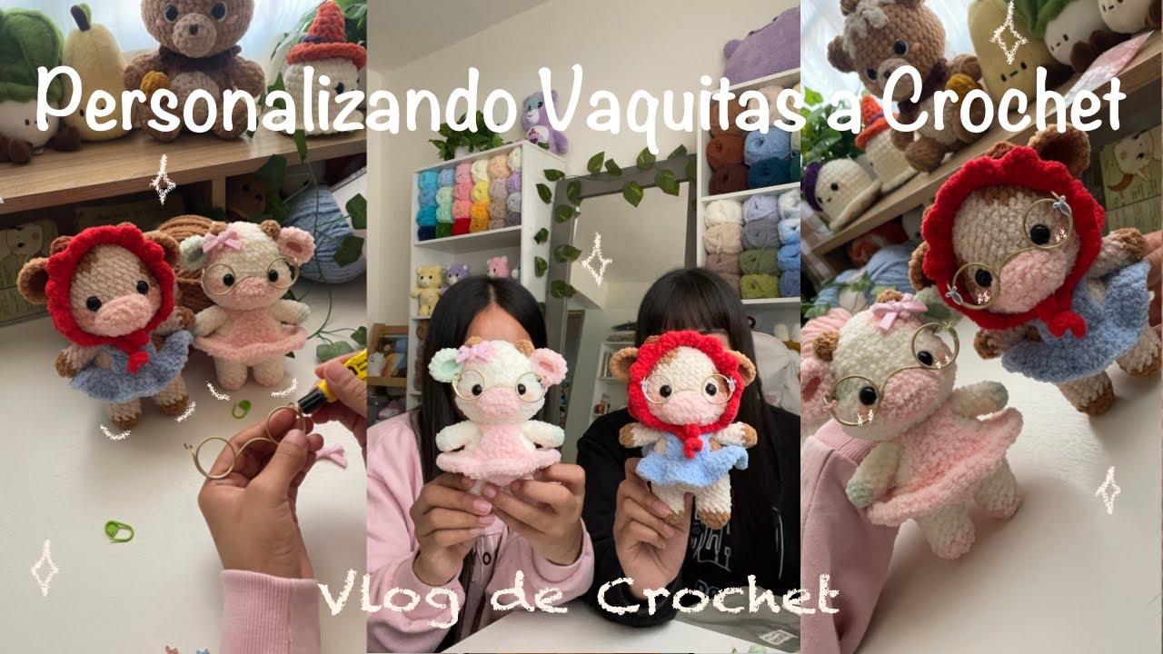 Personalizando Vaquitas a Crochet | Decoración Para Nuestro Cuarto|Vlog de Crochet Toeygurumi