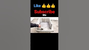 Building a mini house using ready-made cement molds #mini #make #howto #small #cement #house #home