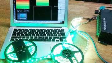 DMXでLED stripsを制御。(MadMapper)