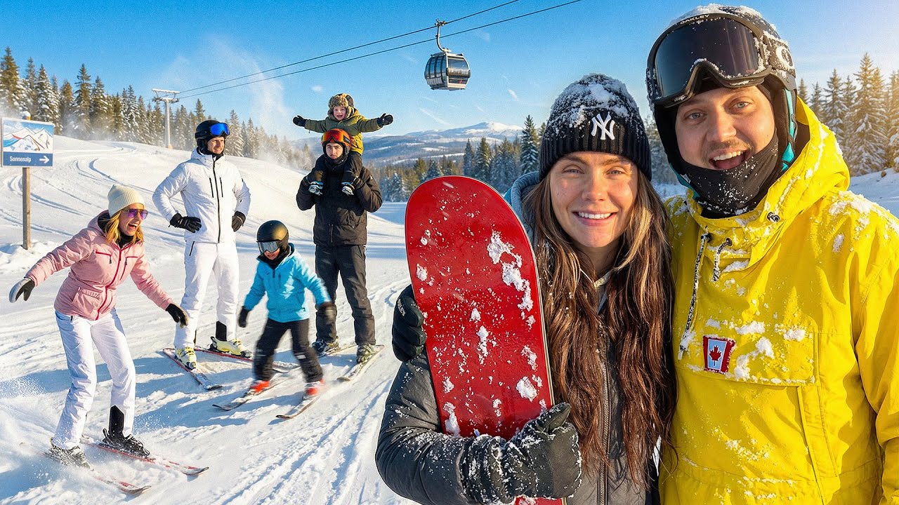 HELA FAMILJEN PÅ SKIDSEMESTER
