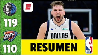 LUKA DONCIC lideró la victoria de los MAVERICKS por 119110 vs THUNDER e iguala la serie 11 | NBA