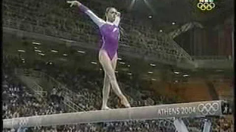 Lisa Skinner 2004 Olympics Prelims Beam