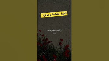 تلاوة خاشعة ومؤثرة جدا #instagram #shortvideo #القران #تلاوة_خاشعة #فلسطين #هل_تعلم #سور