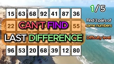 Stay focused! Find 3 pairs of identical numbers/Dementia Prevention Quizzes/Tests.159