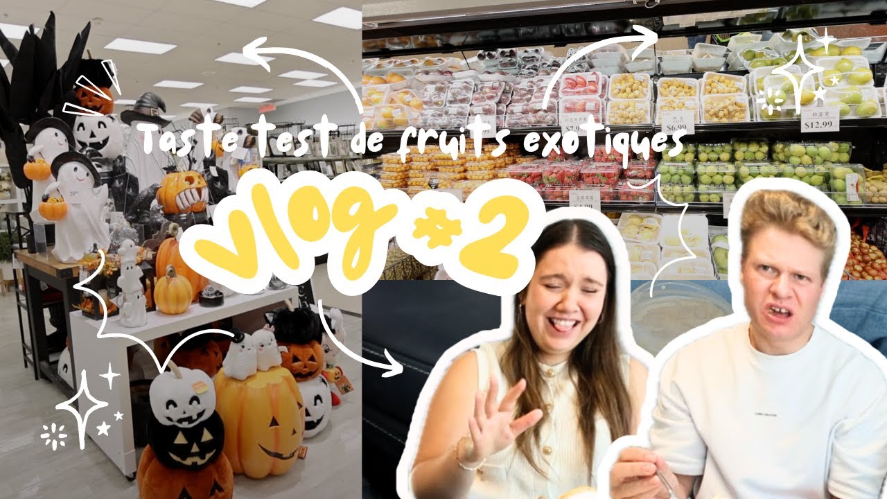 Shopping d’automne & Dégustation des PIRES fruits exotiques 🤮