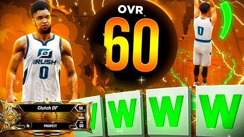 FIRST EVER LEGEND 60 OVERALL PROSPECT DEFEATS THE *MOST IMPOSSIBLE* 1v1 RUSH EVENT IN NBA 2K20!