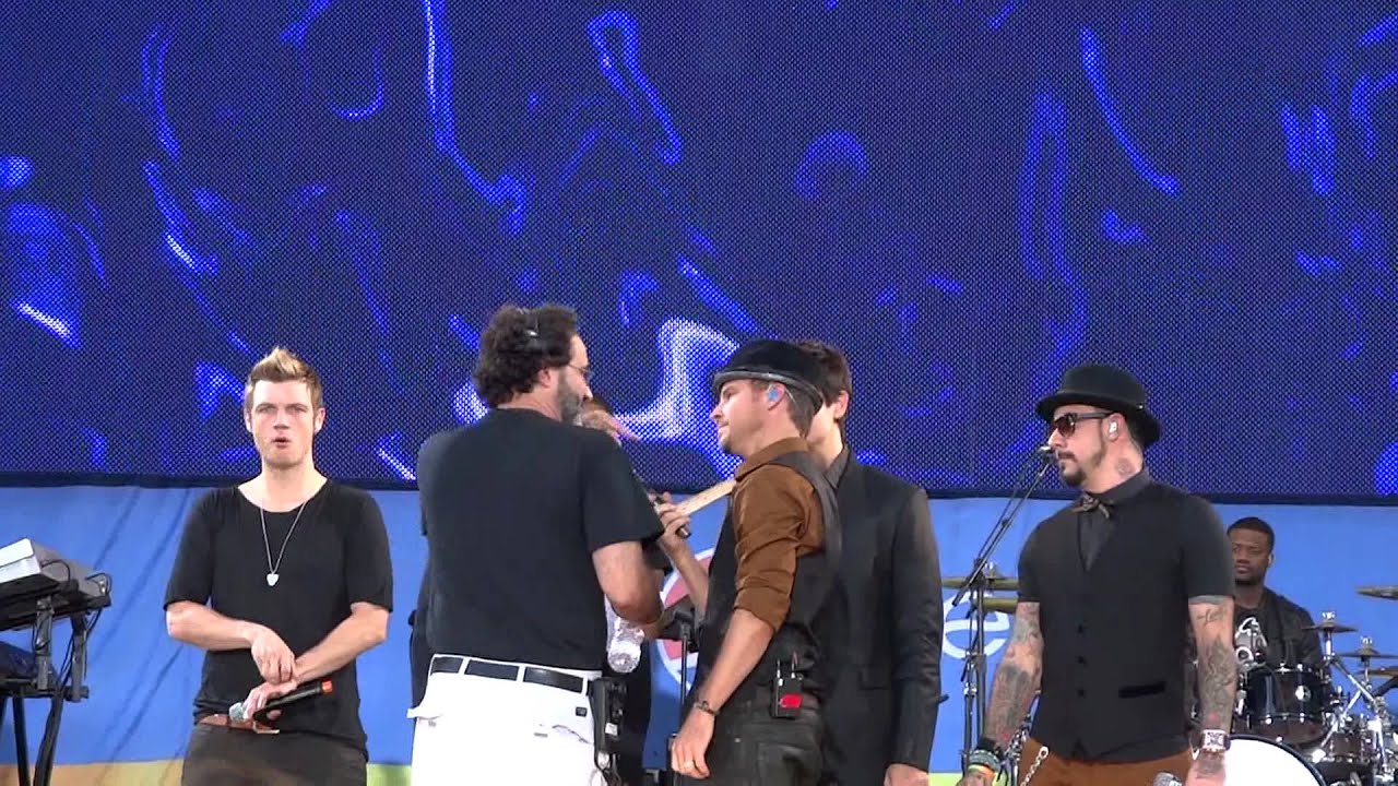 (Part 5/15) Backstreet Boys - Larger Than Life soundcheck - Good Morning America (8/31/12)