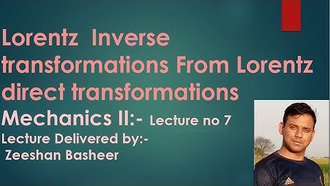 Lorentz inverse transformation from direct Lorentz transformations