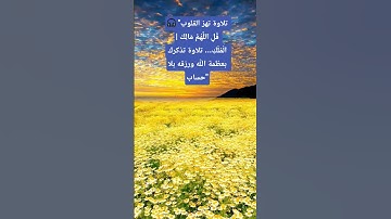 🎧 "تلاوة تهز القلوب | قُلِ اللَّهُمَّ مَالِكَ الْمُلْكِ... تلاوة تذكرك بعظمة الله ورزقه بلا حساب"