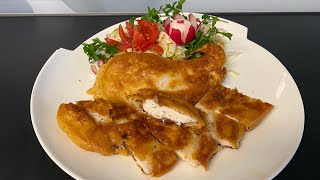 Asya Yemekleri Tavuk Göğsü Kızartma Gabackkene Hähnchenbrust