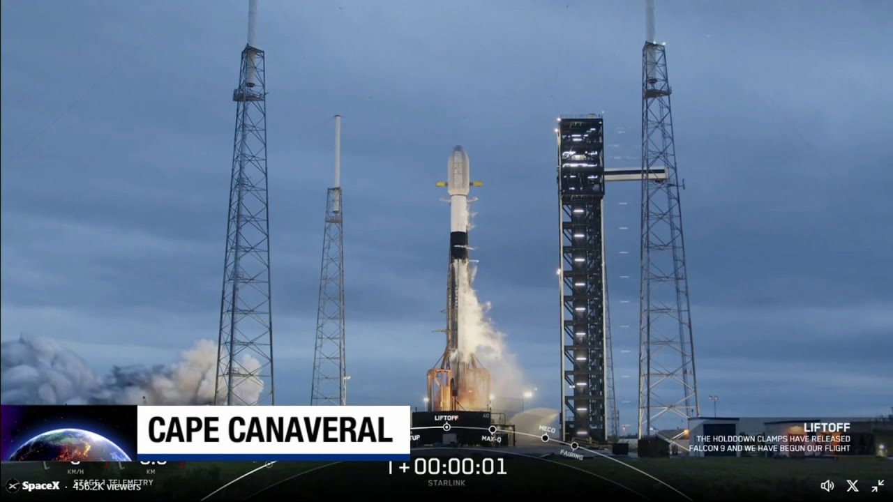 Falcon 9 rocket launches 23 satellites into low Earth orbit