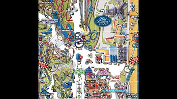 Cedar Point Maps over the Years Part 1 - History - See Video #2 its Updated