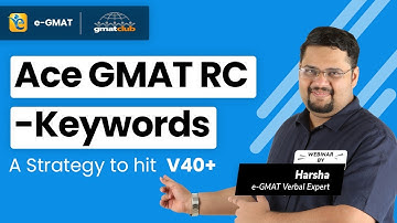 Ace GMAT Reading Comprehension | Keywords | Strategy to hit V40+ in GMAT Verbal