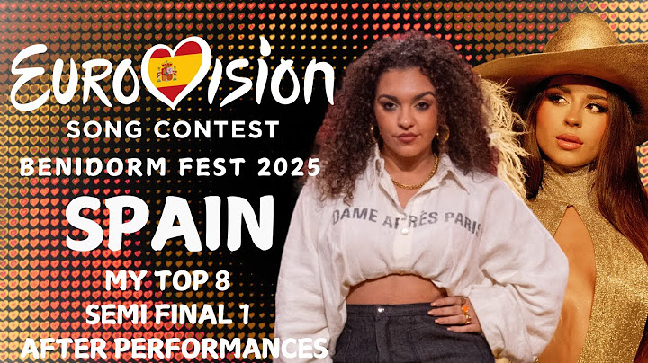 BENIDORM FEST SEMI FINAL 1 2025 | MY TOP 8 AFTER LIVE PERFORMANCES | EUROVISION SPAIN 2025