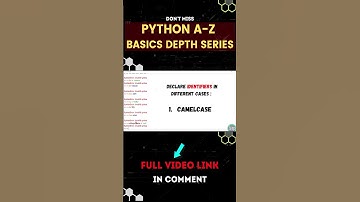 Python identifiers In Telugu Video | #python in #telugu || #shorts #pythontelugu #twg #pythonlife