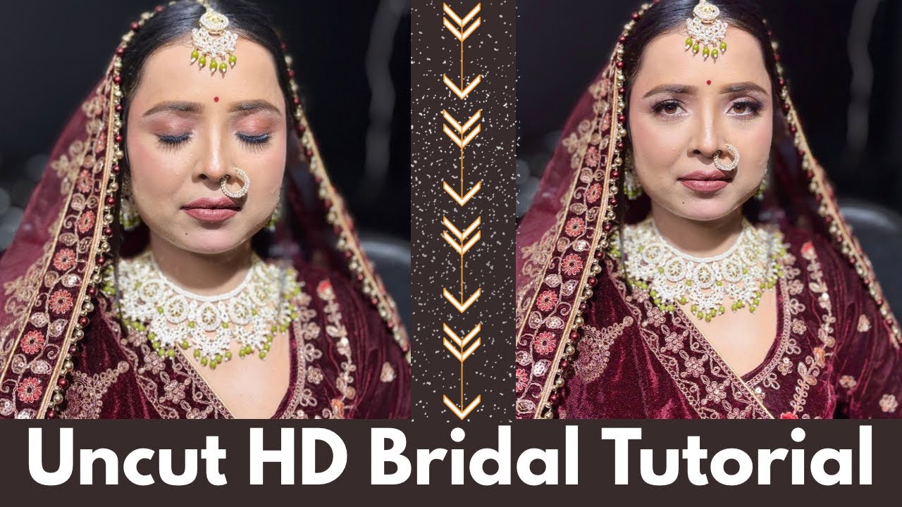 Flawless HD Bridal Makeup Tutorial || Step By Step Indian Bridal Look ||