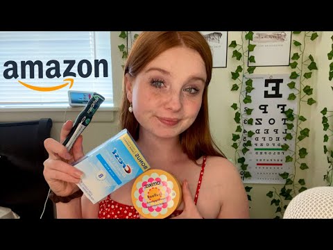 ASMR Amazon Haul! (self care, makeup, hair care) ♡