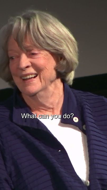 Maggie Smith being gloriously Maggie Smith about Dame Judi Dench #bfi #film #tv