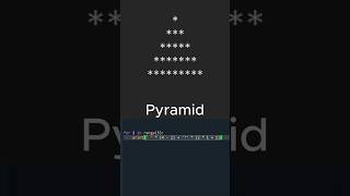 Python Pyramid Pattern Program❤️#shorts#python#pythoninterviewquestions#patternprogram#coding#viral
