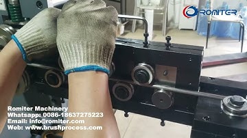 How to Insert wire for Paint Roller Brush Handle Bending Making Machine