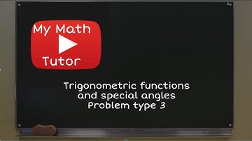 ALEKS | Trigonometric functions and special angles: Problem type 3