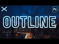 How to OUTLINE TEXT in Photoshop for Beginners + Easy Glow Effect