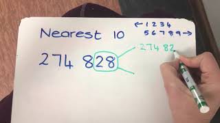 Round 6-digit numbers to nearest 10