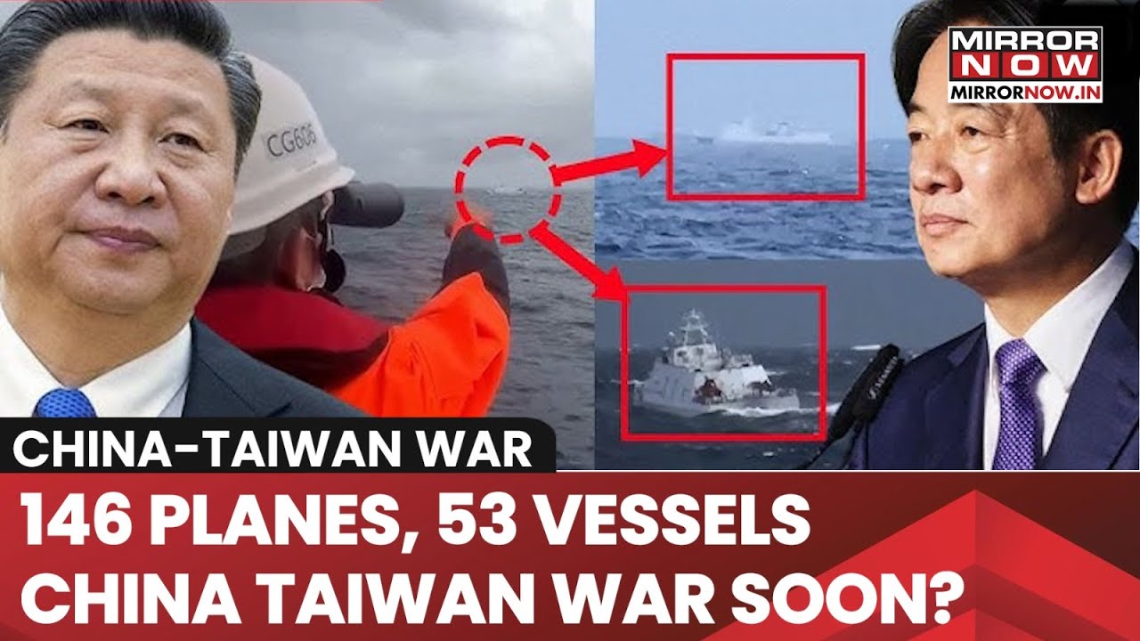 China's 146 Planes, 53 Ships Challenge Taiwan? Taipei Ready For War? PLA Aircraft Cross Median Line