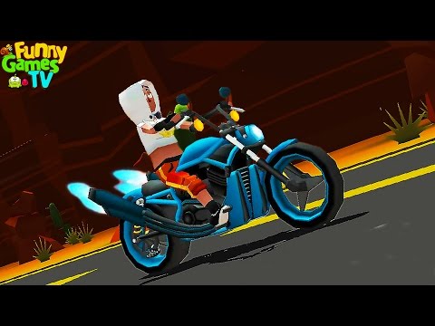 Видео: Игровой   про машинки и мотоциклы Веселые гонки по трассам     Faily Rider