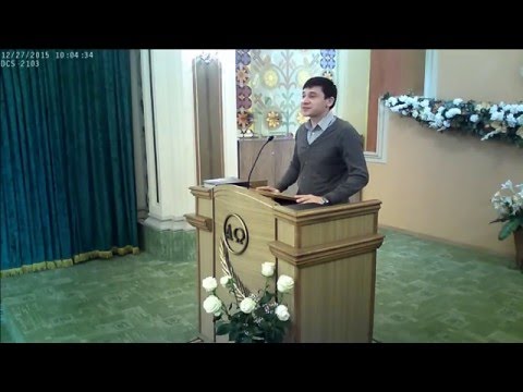 Недільне ранкове служіння 27 груд. 2015 р.