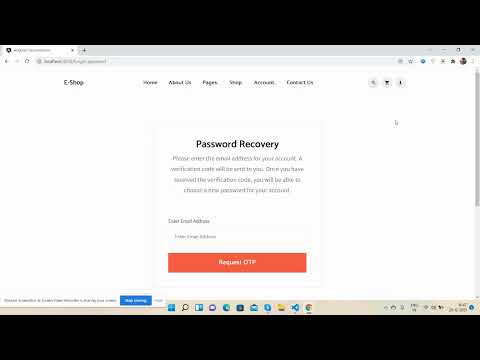 Build Complete Ecommerce Website in Angular 13 - User Forgot Password Page