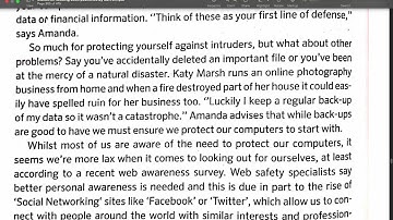 Multilevel reading paart 4 exercise 15