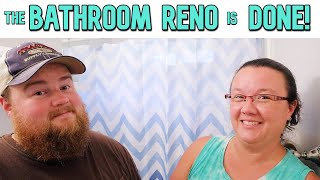 IT'S DONE!!!  Mobile Home Bathroom Renovation