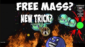 Agar.io - NEW TRICK? MACRO SPLIT/ TROLLING "free mass" (best moments)