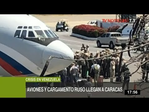Venezuela: aviones rusos llegan con militares y toneladas de cargamento