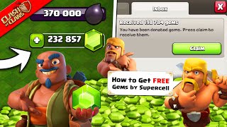 5 WAYS How to Get FREE GEMS Donated by Supercell in Clash of Clans 2024 screenshot 3