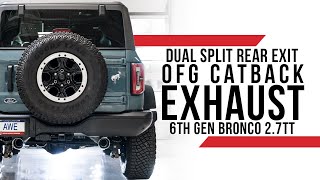 [2.7TT] AWE 0FG Dual Split Rear Exit Catback Exhaust for 6G Bronco