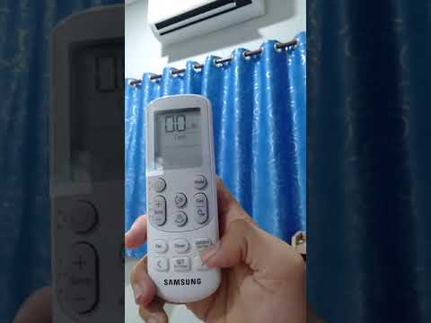 How to use the remote control for a Samsung inverter air conditioner (2020 model).