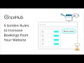 WEBINAR: 5 Golden Rules to Increase Bookings from Your Website