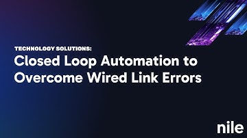 Closed Loop Automation to Overcome Wired Link Errors