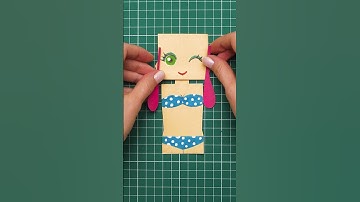 Cách làm búp bê giấy trong vài giây #shorts