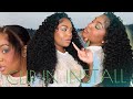 Best Water Curly Clip In Hair Transformation At Home! 3a3b Hair Type! ft. Curls Queen