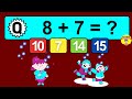 20 math quiz for kids  one digit addition quiz