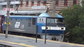 JR貨物 EF210-149号機(吹田)+コキ20両 貨物列車73レ 2020.01.07