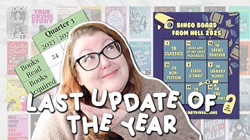 LAST BOOK BINGO UPDATE OF 2025! | BINGO BOARD FROM HELL | Literary Diversions