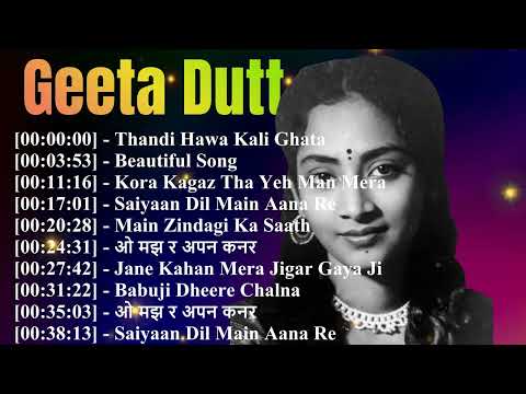 🎵 Geeta Dutt Greatest Hits Collection | Best Songs, Top Classic Tracks & Favorites