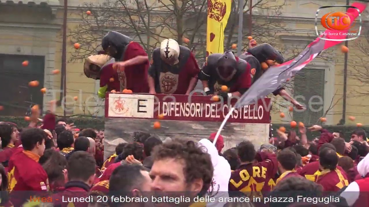 Ivrea,  lunedì 20 febbraio Battaglia delle Arance in piazza Freguglia