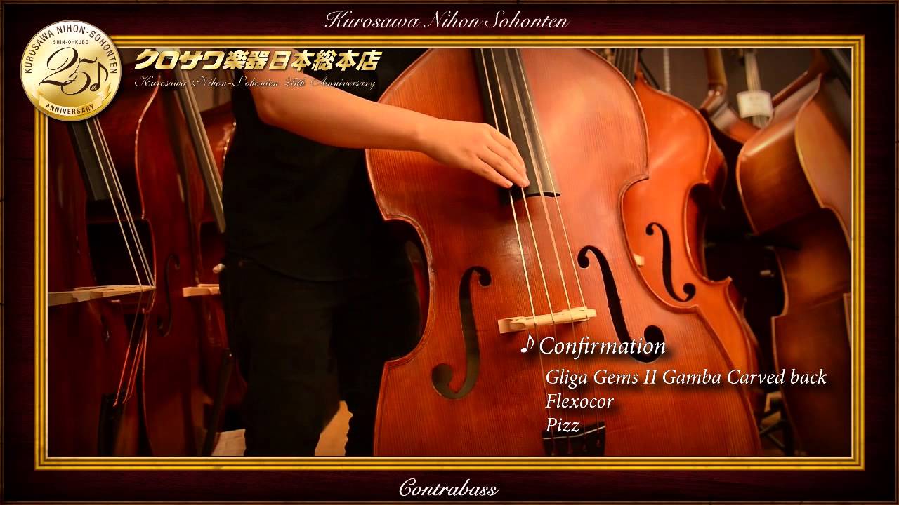 コントラバス Gliga GEMSII Gamba Carvedback Confirmation Flexocor